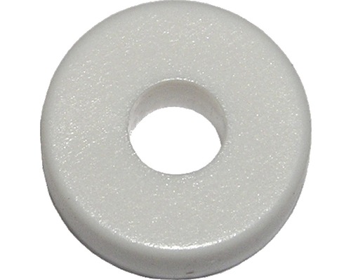 Șaibe plate de distanțare Dresselhaus 6mm plastic alb, 100 bucăți, pentru plăcuțe de înmatriculare