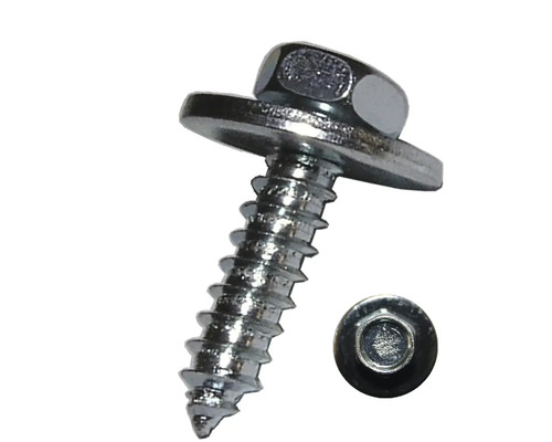 Holșuruburi cu cap hexagonal și șaibă Dresselhaus 6,5x16 mm DIN6901 oțel zincat, 100 bucăți, pentru tablă-0