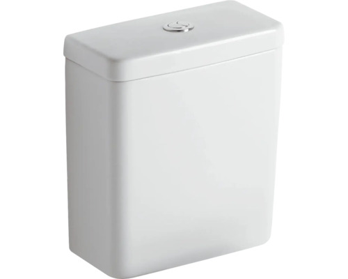 Rezervor WC ceramic Ideal STANDARD Connect Cube pentru combinare cu vas WC, dublă acționare, 3-6 l, alimentare inferioară, alb-0