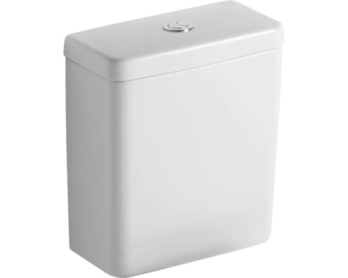 Rezervor WC ceramic Ideal STANDARD Connect Cube pentru combinare cu vas WC, dublă acționare, 3-6 l, alimentare laterală, alb