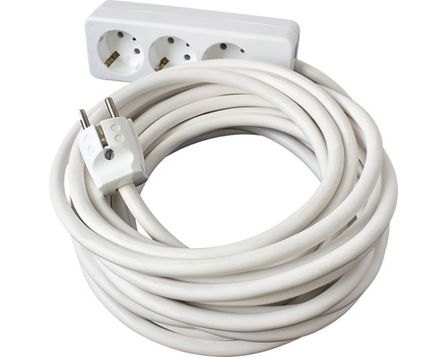 Cablu prelungitor cu ștecher și priză triplă