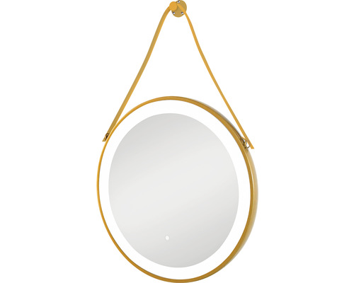 Oglindă LED rotundă cu sistem de prindere