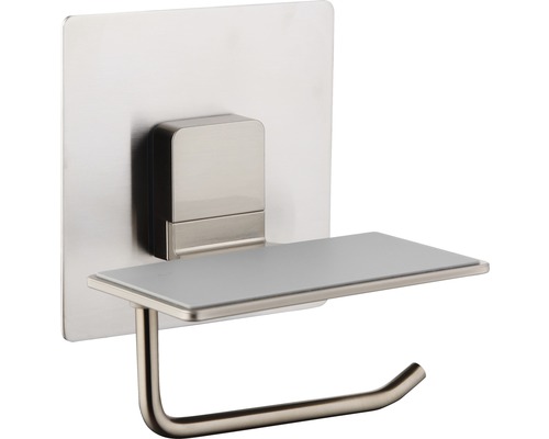 Suport hârtie igienică cu raft din metal