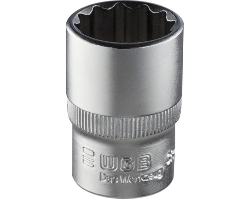 Cap cheie tubulară WGB 3/8" 10mm, 12 canturi, crom-vanadiu Cap cheie tubulară WGB 3/8" 10mm, 12 canturi, crom-vanadiu