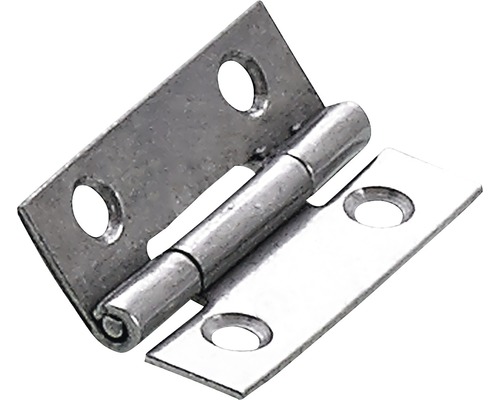 Balama fixă Hettich 19x30 mm, oțel inoxidabil, pachet 20 bucăți Balama metalică cu găuri de fixare