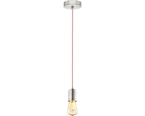 Pendul Yorth E27 max. 1x60W, nichel mat