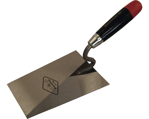 Mistrie trapezoidală pentru zidărie Maurerlob 180mm, oțel, mâner din lemn cu gât „S”