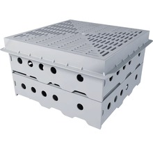 Cutii din plastic stivuibile cu găuri pentru depozitare și transport