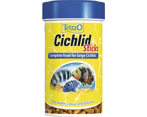 Hrană pentru pești, stickuri, Tetra Cichlid Sticks, 100 ml Tetra Cichlid Sticks hrană pentru pești Cichlidae mari