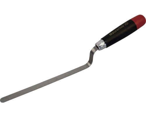 Mistrie îngustă pentru rosturi zidărie Maurerlob 180x10 mm, mâner din lemn Răzuitor pentru rosturi cu mâner