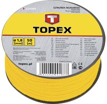 Sfoară pentru zidărie Topex Ø1,8mm x 50m, galbenă-thumb-1