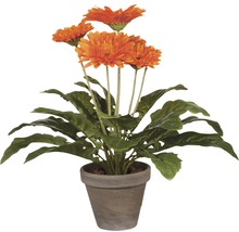 Floare artificială, Gerbera, portocalie-thumb-1