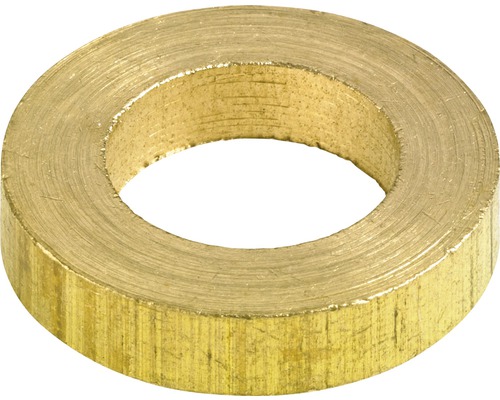Inel distanțier tip șaibă plată Hettich Ø14 x Ø8 x 3 mm, alamă, pachet 50 bucăți O singură șaibă de alamă.