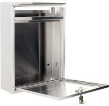 Cutie poștală metalică deschisă cu cheie