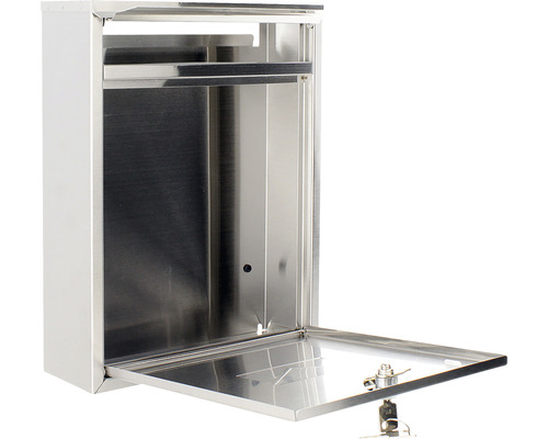 Cutie poștală metalică deschisă cu cheie