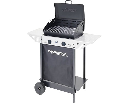 Grătar pe gaz CampinGaz cu două arzătoare, grătar și spații de depozitare
