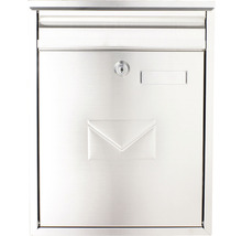 Cutie poștală metalică cu încuietoare și simbol scrisoare