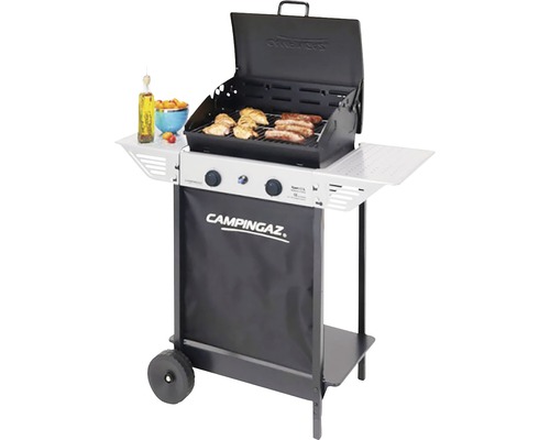 Grătar pe gaz Campingaz cu alimente la grătar pe grătar