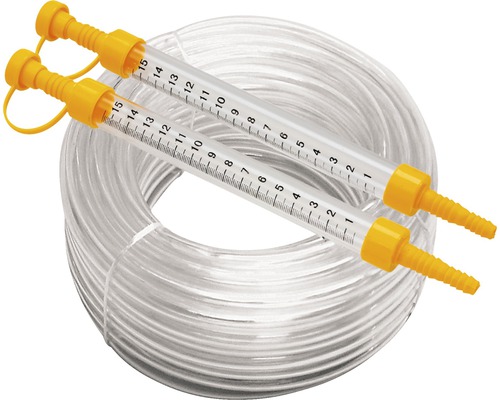 Furtun transparent cu două dispozitive de măsură