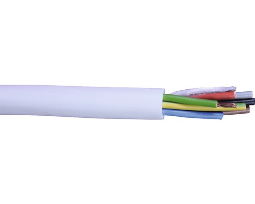 Cablu MYYM (C05VV-K) 7x1,5 mm² alb, inel 50m Cablu electric cu mai multe fire colorate