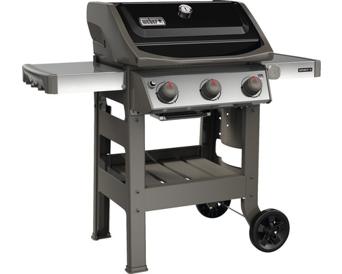 Grătar pe gaz Weber Spirit cu trei arzătoare și rafturi laterale