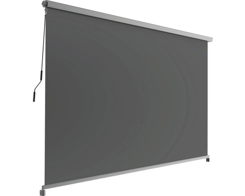 Copertină gri cu acționare manuală