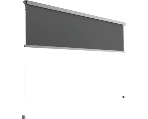 Rulou gri cu șine de ghidare pentru ferestre