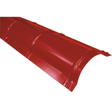 Coamă semirotundă Bravo pentru țiglă metalică 0,4x312x2000 mm roșie-thumb-0