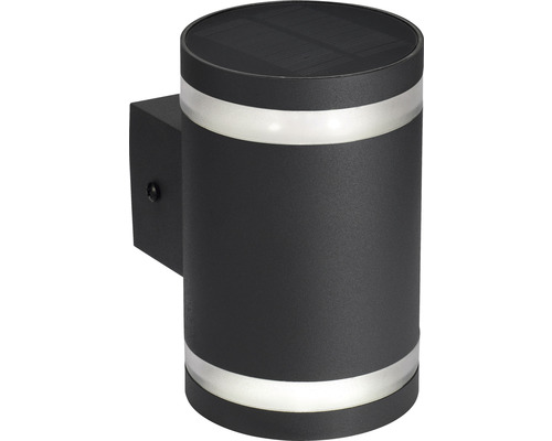 Lumină de perete solară în formă de cilindru