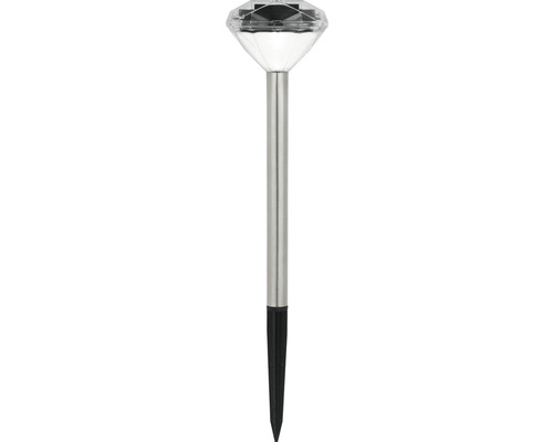 Lampă solară cu LED Verpackungsdesign 15 lumeni 9000K, culoare oțel inoxidabil Lampă solară cu tub din oțel inoxidabil și țăruș de împământare