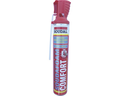 Spumă poliuretanică SOUDAL Confort Genius All Season 750 ml manuală