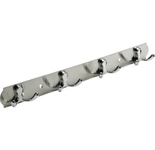Șină de haine cu cinci cârlige din metal