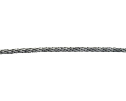 Cablu șufă oțel inox A4 Nautic Pro Ø5 mm, inel 10m Frânghie gri din policonopă