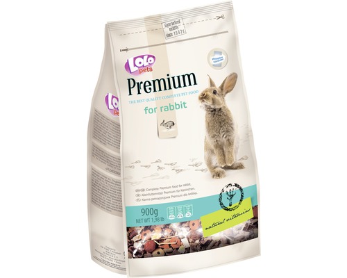 Hrană uscată premiumă Lolo pentru iepuri, 900 g Lolo Pets Premium hrană pentru iepuri, 900 grame