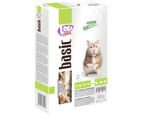 Hrană de bază Lolo pentru hamsteri, 500 g