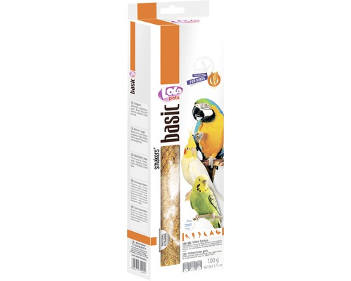 Mei natural din Senegal pentru păsări exotice, 100 g Lolo Pets Basic mei în panicule pentru păsări, pachet de 100 de grame
