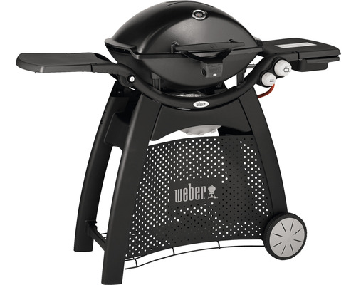 Grătar pe gaz Weber cu mese laterale și role