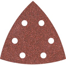Set foi abrazive triunghi Wolfcraft 95mm, granulații 60, 80 și 120, 15 bucăți