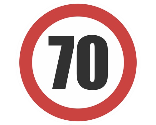 Indicator semnalizare limitare viteză la 70 km/h