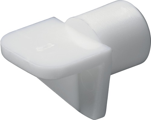 Suport poliță Hettich Ø8mm, plastic alb, pachet 200 bucăți Suport poliță din plastic