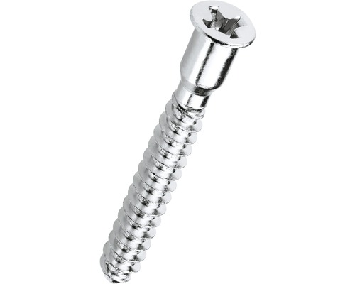 Șuruburi îmbinare PAL mobilă Hettich 6,3x50 mm oțel zincat, 50 bucăți Șurub pentru lemn cu cap cruce