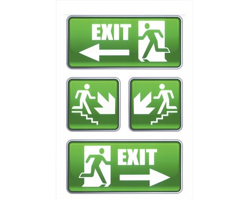 Set indicatoare săgeți diferite pentru evacuare de urgență