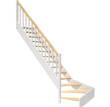 Scară cu balustradă și trepte din lemn