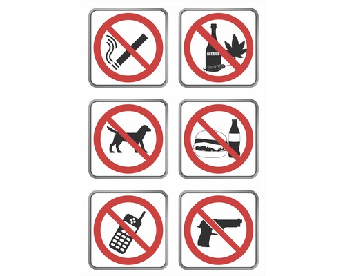 Set indicatoare avertizare interdicții