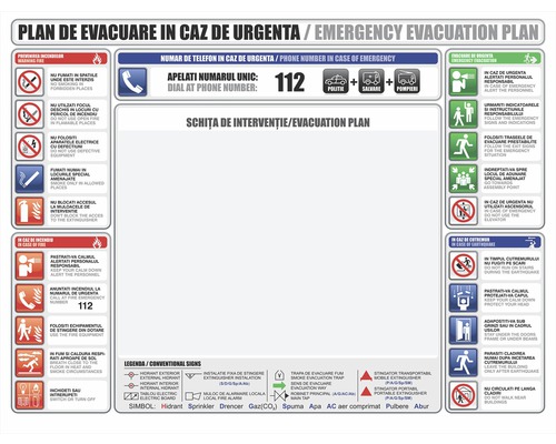 Plan de evacuare în caz de urgență
