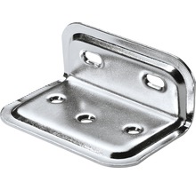 Conector unghiular din metal cu găuri de fixare