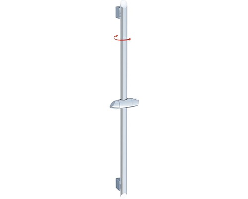 Bară de duș cu funcție rotativă și raft de depozitare