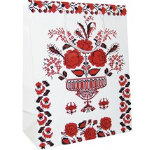 Geantă de hârtie cu model floral