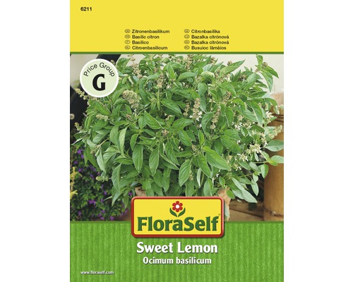FloraSelf semințe de busuioc "Zitronen-Sweet"