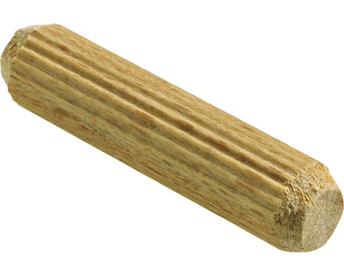 Dibluri lemn Hettich Ø8x35 mm, pachet 100 bucăți Dibluri canelate din lemn